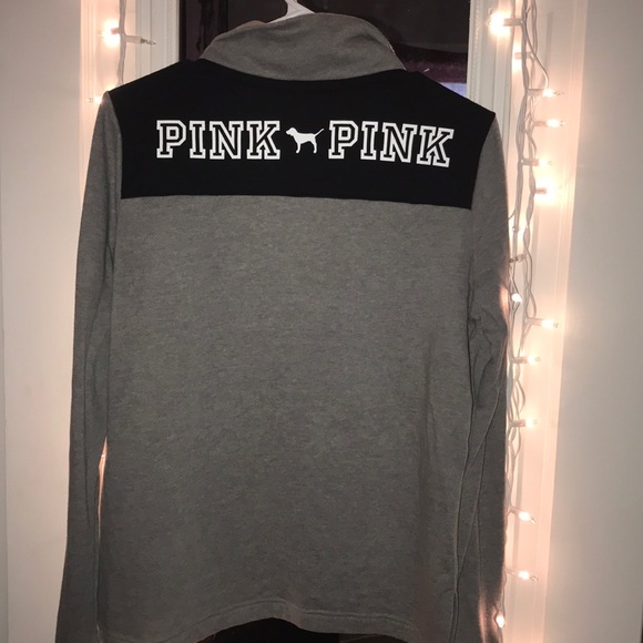 Pink Victoria's Secret gray pullover - Picture 2 of 4